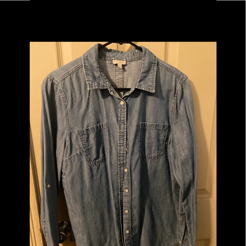 Talbots denim shirt. Size large.